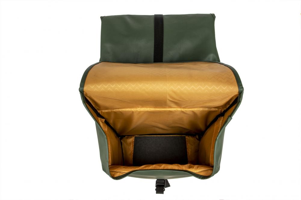 New Looxs Doppelpacktasche Odense Green Green - geräumige Fahrradtasche für Alltag & E-Bike