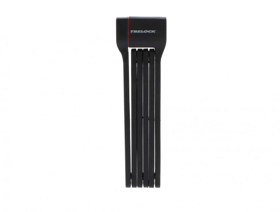 Trelock Faltschloss Cops FS 480/100 schwarz, gefaltet, mit Trelock Logo.