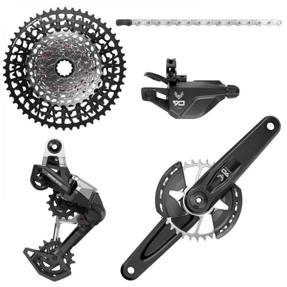 SRAM Kit Eagle 90 T-Type MTB 175 mm - Robuste mechanische Eagle Transmission für anspruchsvolle Trails