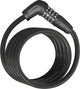 Abus Spiralkabelschloss Numero 5510C Security Level 3 Farbe schwarz Länge 180 cm