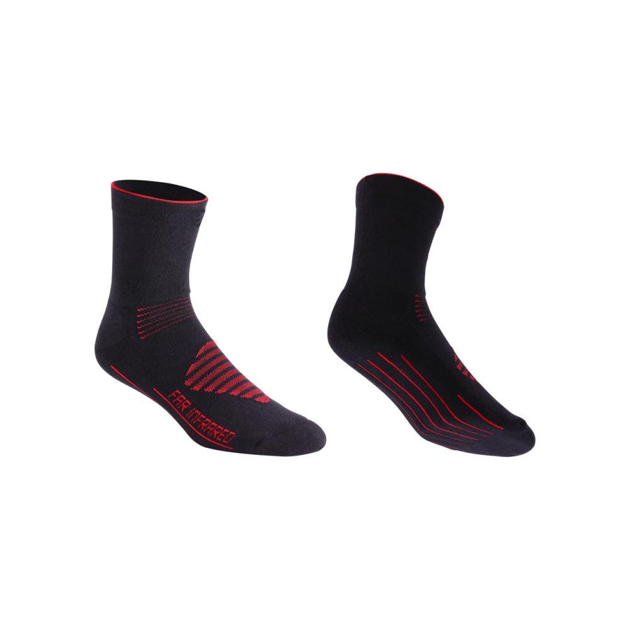 BBB Cycling BBB Socken FIRFeet 39/43 schwarz/rot Größe 39 schwarz - warme Wintersocken fürs Rad