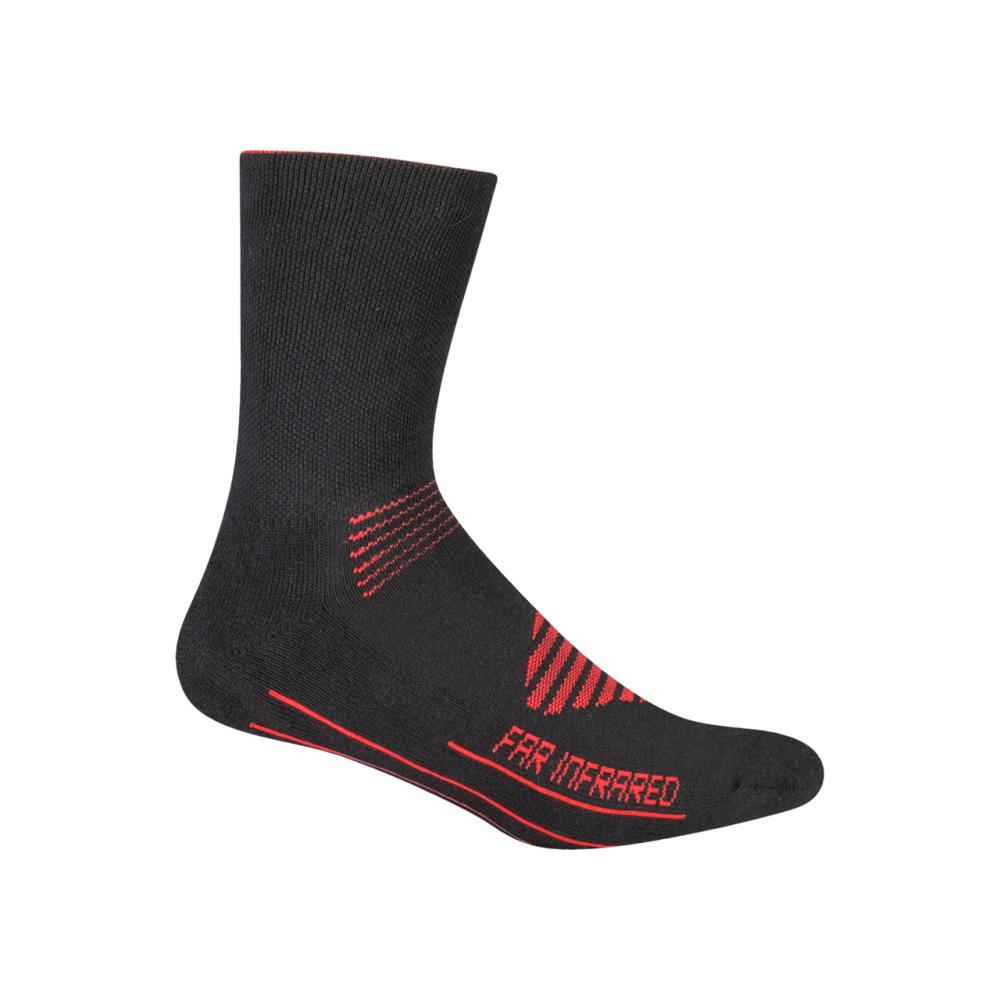 BBB Cycling BBB Socken FIRFeet 39/43 schwarz/rot Größe 39 schwarz - warme Wintersocken fürs Rad