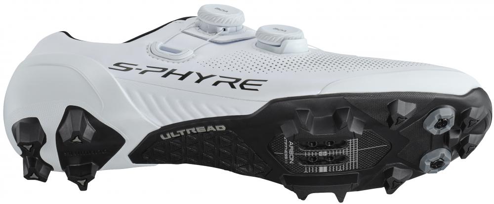 SHIMANO Fahrradschuhe XC903W Damen MTB SPD Größe 43 Weiß - steife XC-Rennsohle