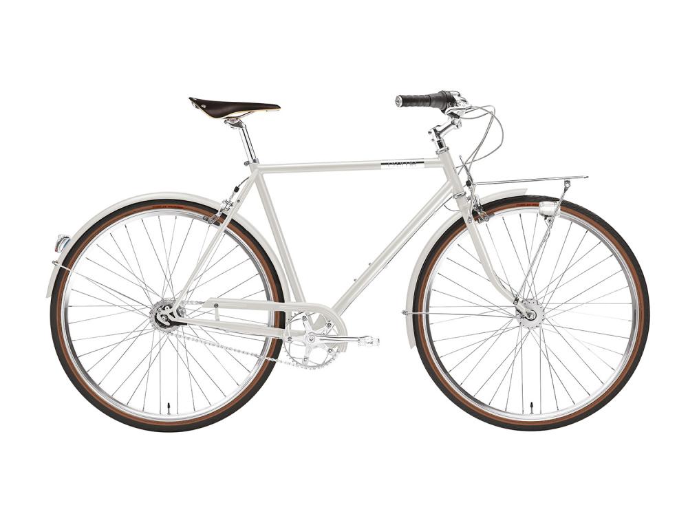 Creme Cycles Caferacer Man Doppio 28 Zoll 7-Gang Nabenschaltung 49,5 cm Dune Dust - Hochwertiges Citybike mit Nabendynamo