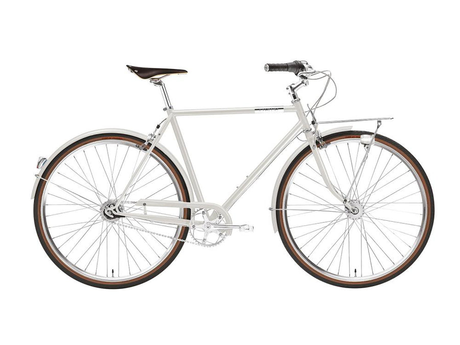 Creme Cycles Caferacer Man Doppio 28 Zoll 7-Gang Nabenschaltung 49,5 cm Dune Dust - Hochwertiges Citybike mit Nabendynamo
