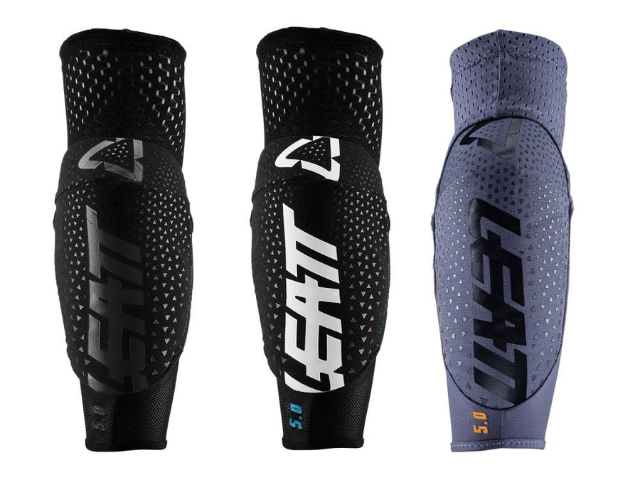 Leatt Elbow Guard 3DF 5.0 Ellbogenschoner XL Weiß/Schwarz - CE-zertifizierter Aufprallschutz