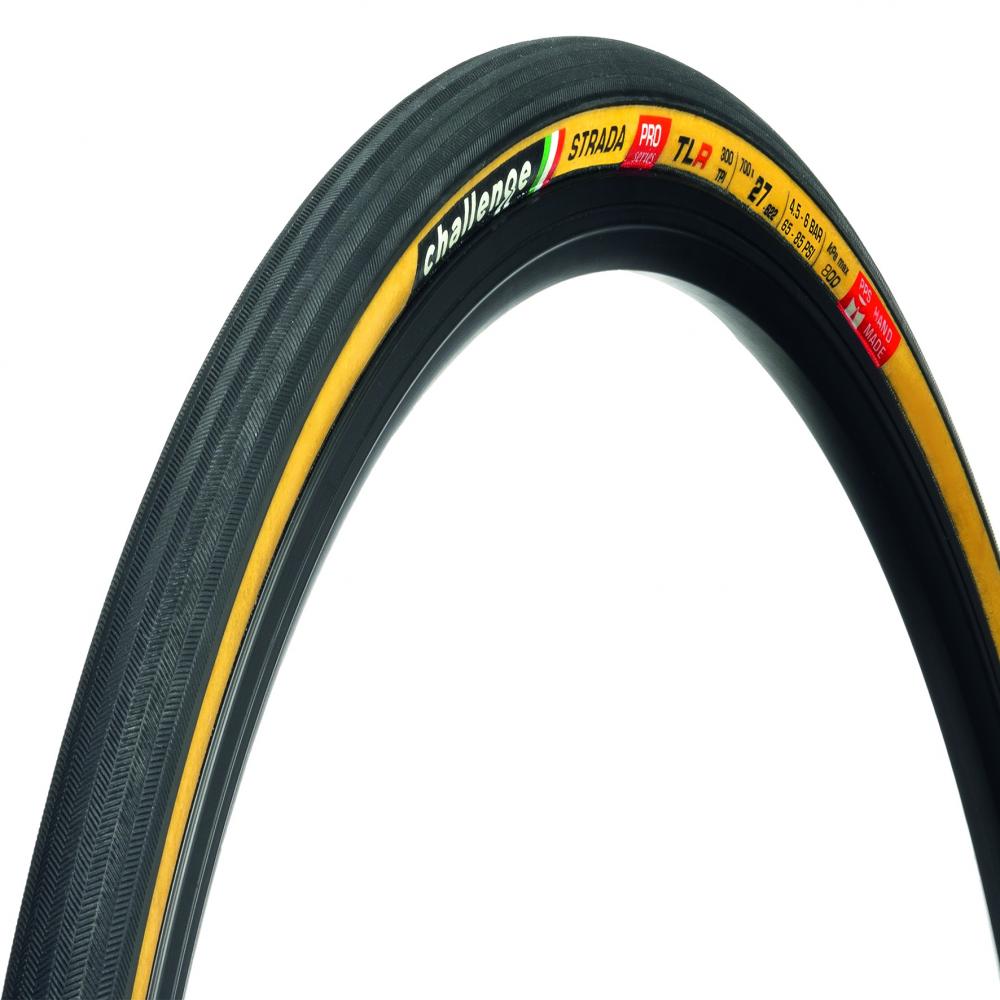 Challenge Road-Reifen Strada Pro Handmade TLR 27-622 Schwarz/braun - schneller Komfort mit Top-Grip