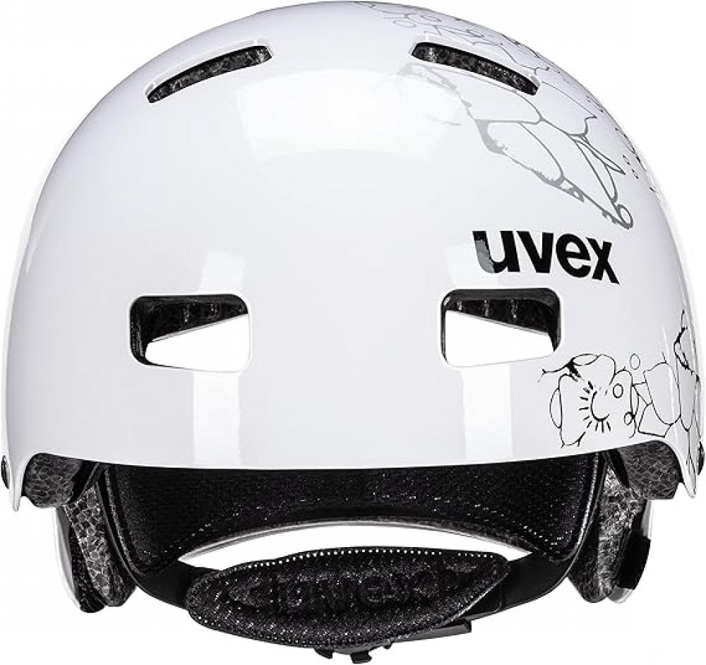 uvex kid 3 Kinderhelm 51-55 cm - White Flower Black