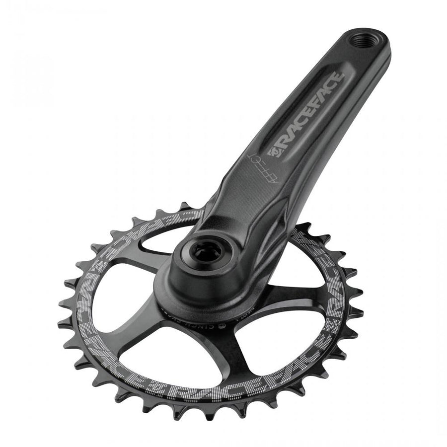Race Face Aeffect Kurbel, 165mm, 24mm, black - robuste MTB-Kurbel in moderner Ausführung