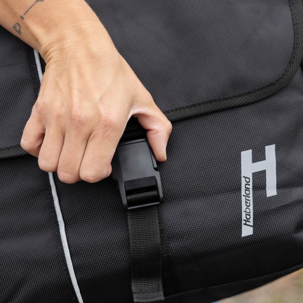 Haberland Einzeltasche 18l Street Work schwarz - praktische Fahrradtasche für Alltag & Beruf