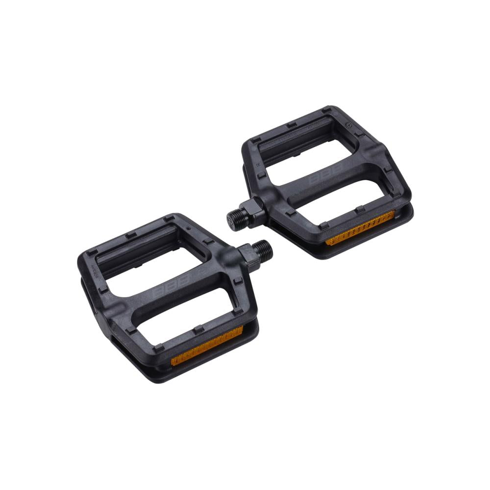 BBB Cycling BBB Pedale TrailRide schwarz One Size schwarz - griffiges Nylon-Plattformpedal