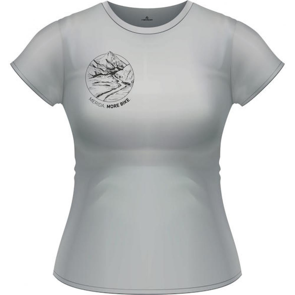 Merida T-Sirt MERIDA Mountain Edition Damen L Grau - funktionelles Freizeitshirt in moderner Ausführung