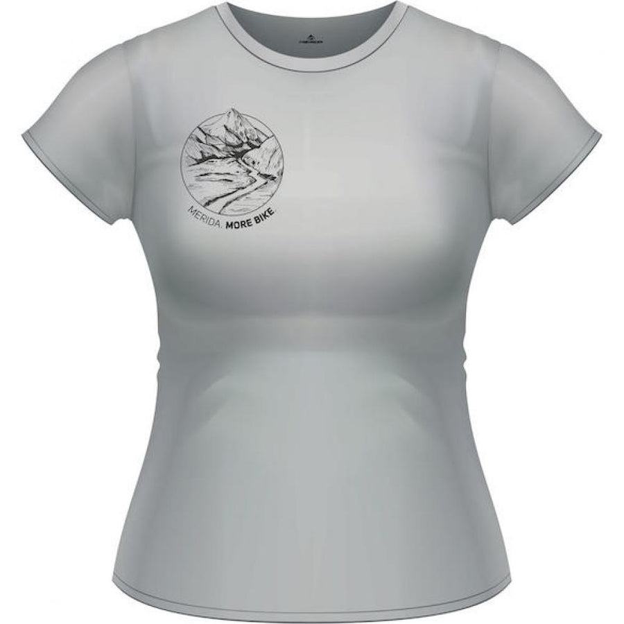 Merida T-Sirt MERIDA Mountain Edition Damen L Grau - funktionelles Freizeitshirt in moderner Ausführung