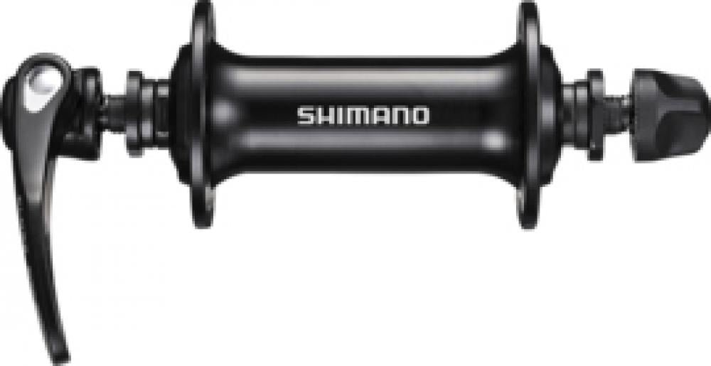 SHIMANO Vorderradnabe HB-RS400 28 Loch Schnellspanner - 100 mm, Schwarz