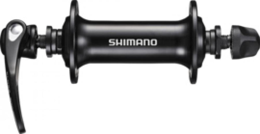 SHIMANO Vorderradnabe HB-RS400 28 Loch Schnellspanner - 100 mm, Schwarz