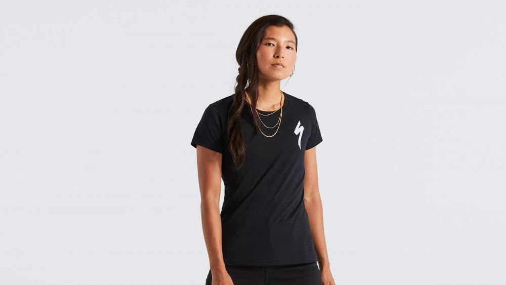 S-LOGO TEE SS WMN BLK L - Bekleidung
