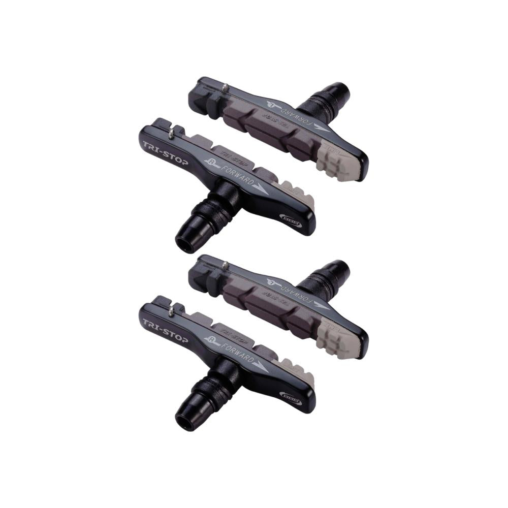 BBB Cycling BBB Bremsschuhe Tri Stop cartridge Standard - maximale Bremsleistung bei jedem Wetter