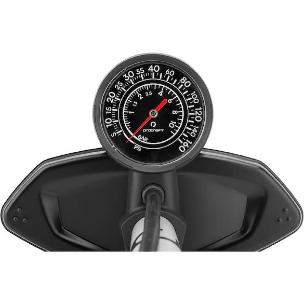 Procraft Standpumpe Thruster Advanced Switch One Size Silber - flexible Hochdruck-Standpumpe