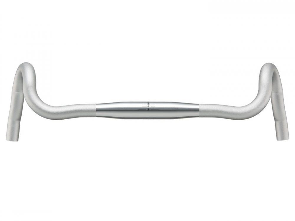 Ritchey Classic VentureMax Drop Lenker 31,8 mm, Breite 46cm - 58,5 cm, 102x76 mm, 6°/24°, HP Silber, ergonomisches Design, ideal für Gravel- und Adventure-Bikes
