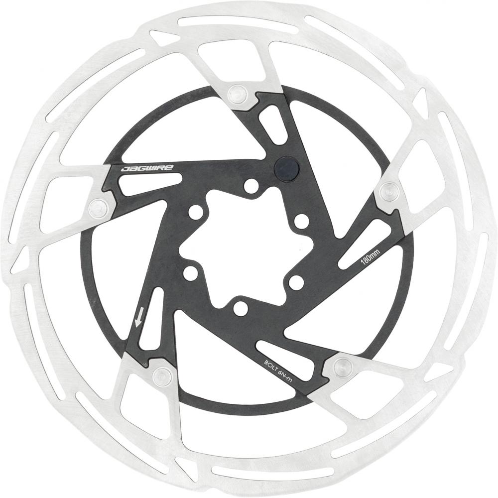 Jagwire Bremsscheibe Pro LR2-E 6-Loch 180 mm Silber - leise, kraftvolle moderne Ausführung