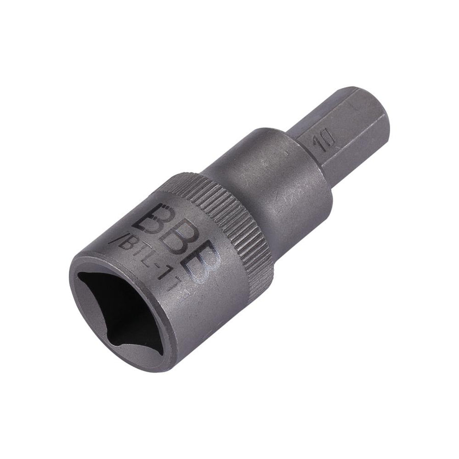 BBB Cycling BBB Innensechskantschlüssel HexPlug 10 mm Silber - präzise 1/2 Zoll Innensechskant-Nuss