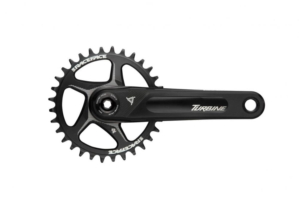 Race Face Turbine Kurbel, 170mm, 143mm, 30mm, blau - leichte Performance-Kurbel für Trail & Enduro