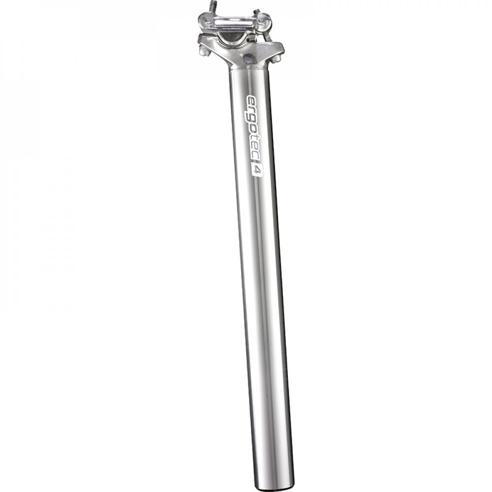 Atar 2 Patentsattelstütze, Aluminium 6061 T6, Ø27,2mm, Länge 350mm, 15mm Versatz, Safety Level 4, Ideal Für Mtb & Trekkingräder, Silber