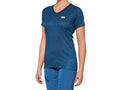 100% Airmatic Womens Short Sleeve Jersey L Slate Blue - atmungsaktives MTB-Trikot