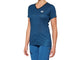 100% Airmatic Womens Short Sleeve Jersey L Slate Blue - atmungsaktives MTB-Trikot
