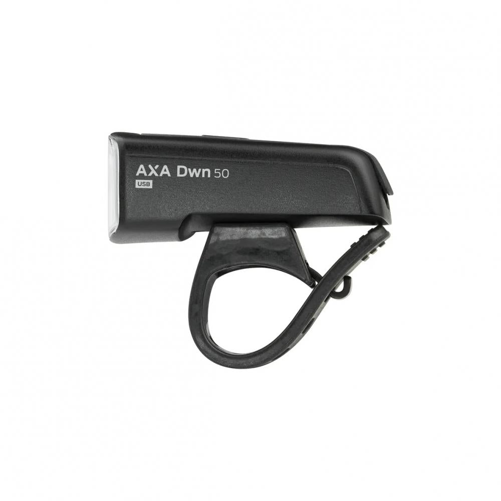 AXA Greenline 50 USB LED-Akku-Beleuchtungsset mit Bremslicht - Fahrradlampe vorne und hinten - Fahrradbeleuchtungsset