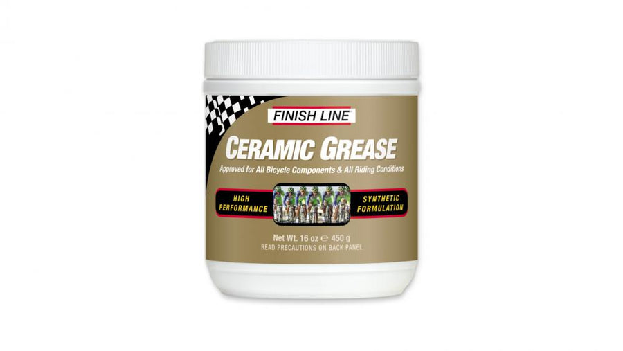 Finish Line Keramik Fett 450g Dose - Hochleistungsfett für Lager, Steuersätze, Naben und Carbonteile, reduziert Reibung, wasserbeständig, Korrosionsschutz