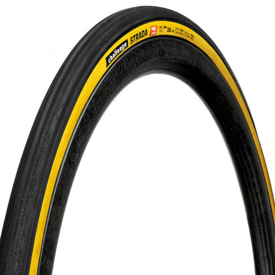 Challenge Road-Reifen Strada Pro Handmade Clincher 30-622 Schwarz/Braun - schneller Komfort mit Top-Grip