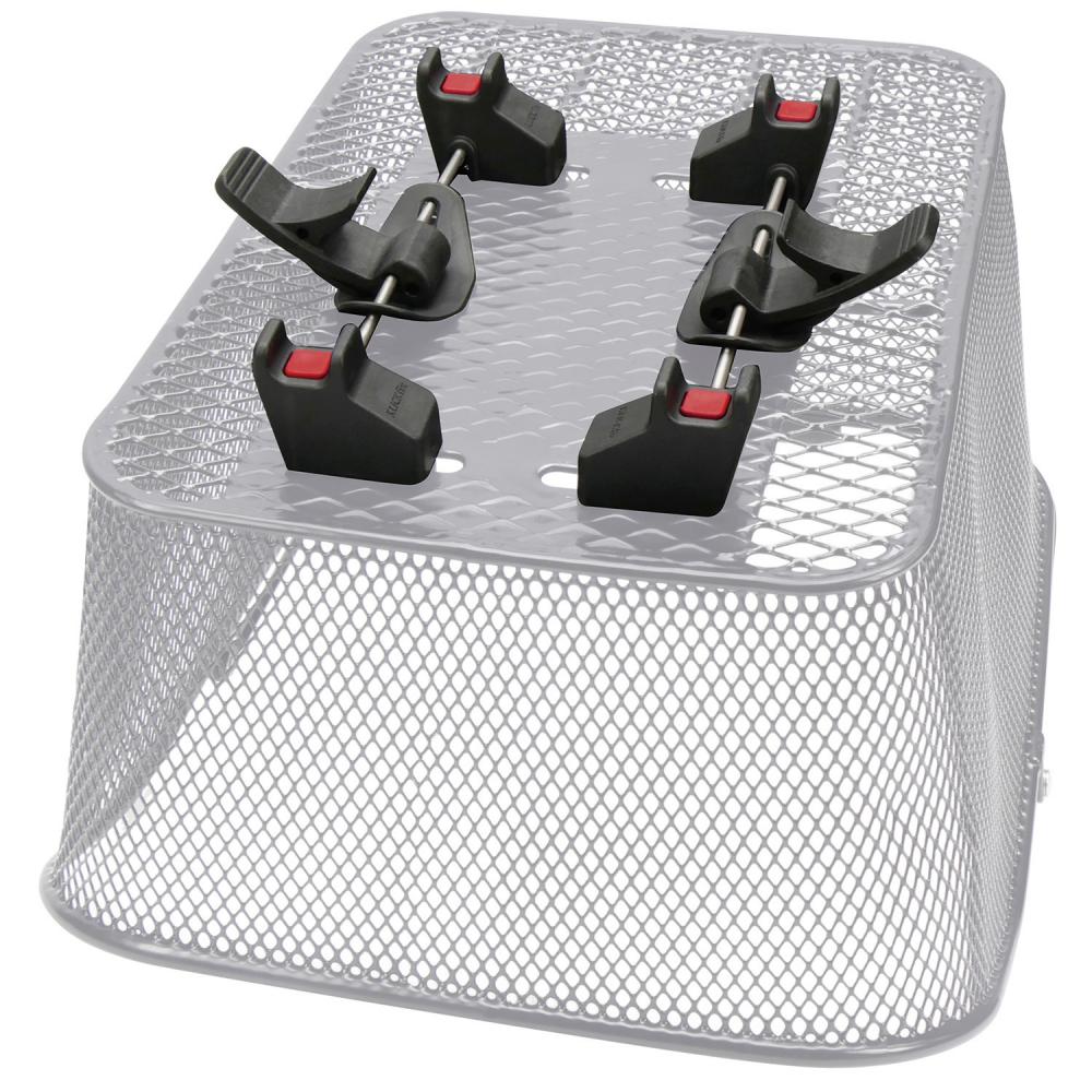 KLICKfix Hinterradkorb Structura GT schilf grau 44x24x20 cm