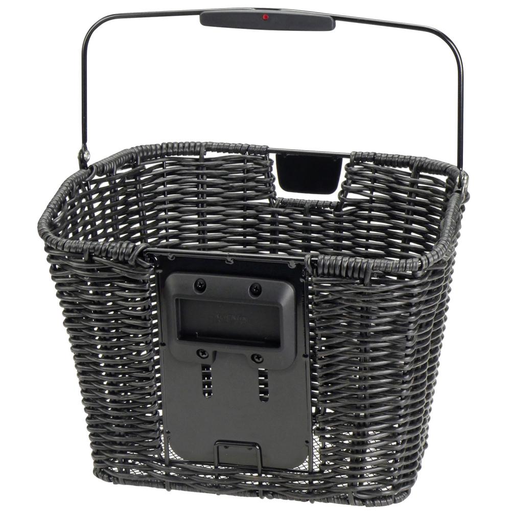 KLICKfix Fahrradkorb Structura Retroschwarz 25x34x27 cm