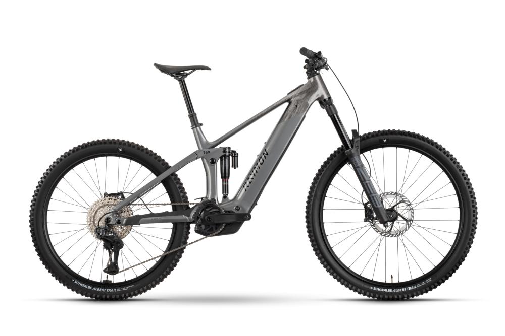 RAYMON Vamok Ultra E-MTB Fully Größe XL - Bosch Performance Line CX - 800 Wh - Shimano Deore XT Di2 12-fach - Darksilver Marble