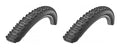 Zwei schwarze Schwalbe Racing Ralph Fahrradreifen 26x2.25 mit ausgeprägtem Profil.