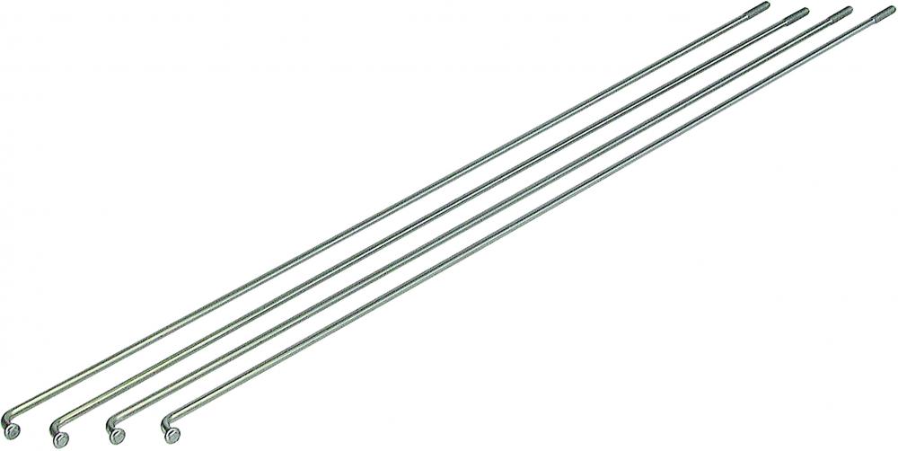 Exal SPEICHE 2MM,GLATT,SILB,292MM,100ST 2 mm x 292 mm silber - robuste Laufradaufwertung