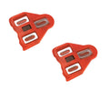 LOOK KEO Cleats rot, 9° Bewegungsfreiheit, Modell 0766, inkl. Schrauben, rutschfest, kompatibel mit LOOK-Pedalen