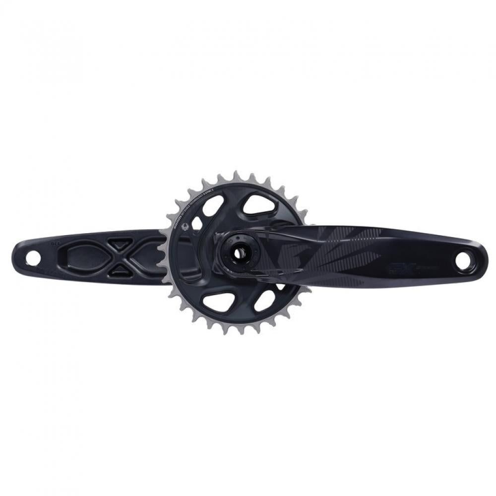 SRAM GX Eagle DUB Kurbelgarnitur 175mm 32T lunargrau für robuste 1x12 MTB-Performance.