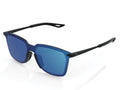 100% Legere Square - Mirror Lens unis Soft Tact Black - ultraleichte Sportsonnenbrille