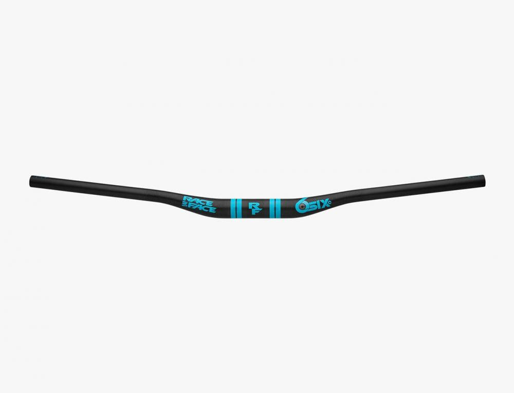 Race Face SixC Carbon Riser Lenker, 35.0, 820x20mm, blau/schwarz - leichter Carbon-Lenker für maximale Kontrolle