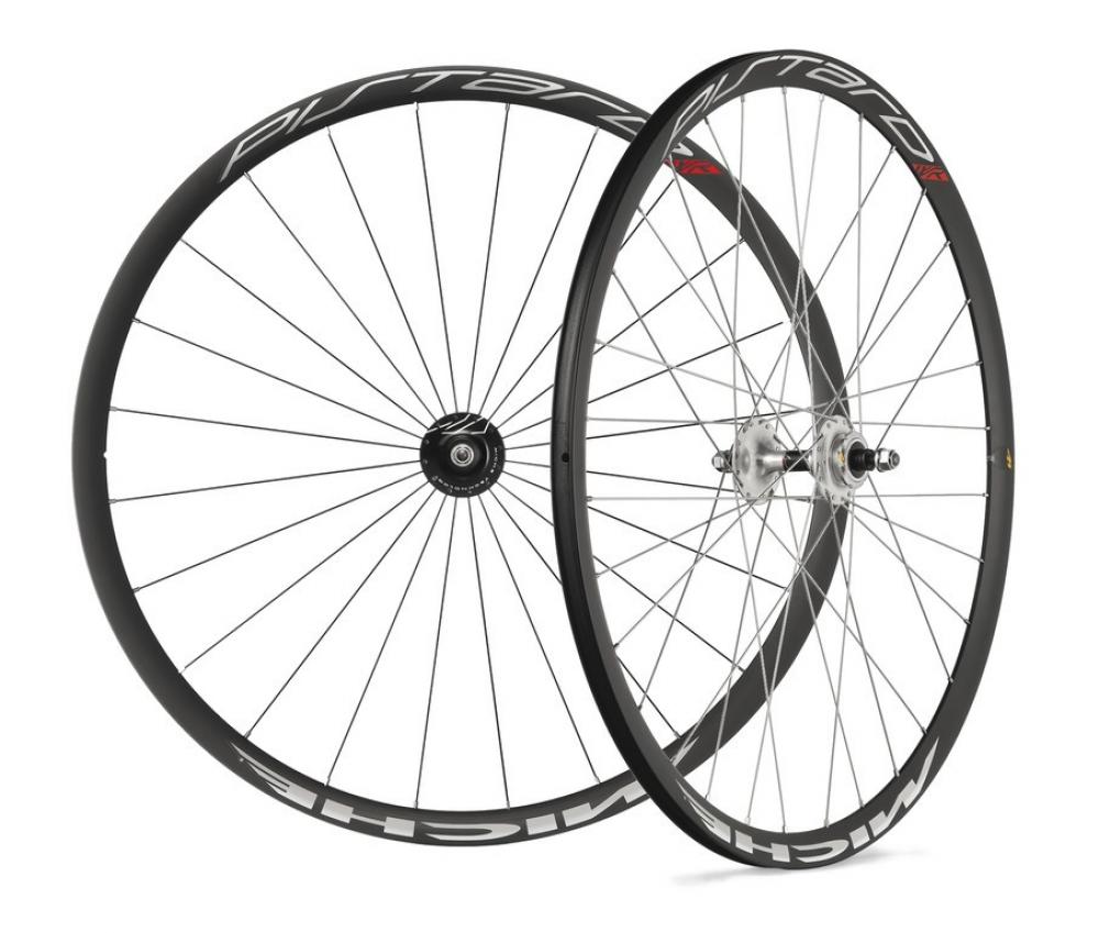 Pistard Tubular Bahn-laufradsatz 1985 G Schlauchreifen Silber-schwarz
