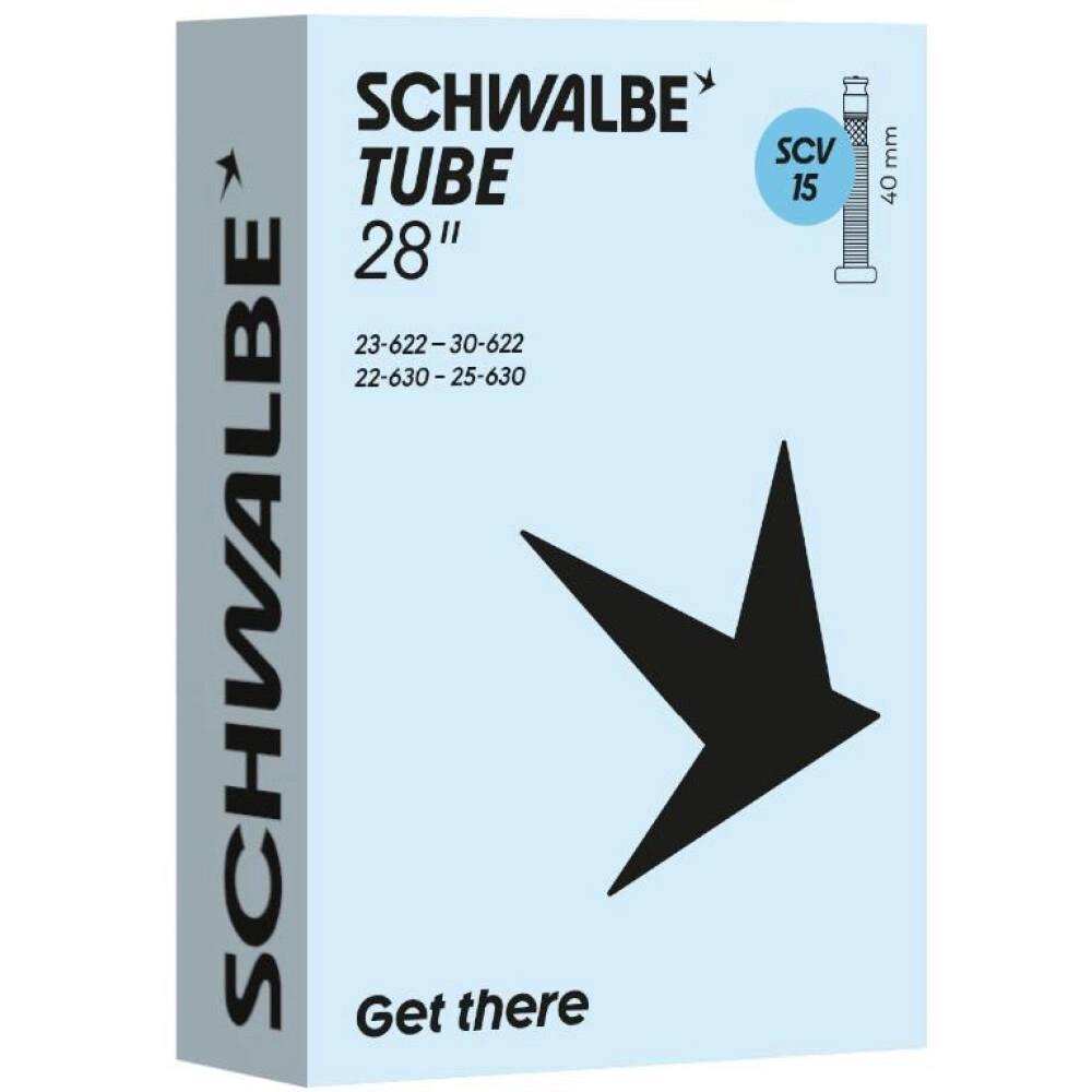 Schwalbe SCHLAUCH SCV15 28 Zoll (23/30-622)/630 40mm 23 - zuverlässiger Rennradschlauch
