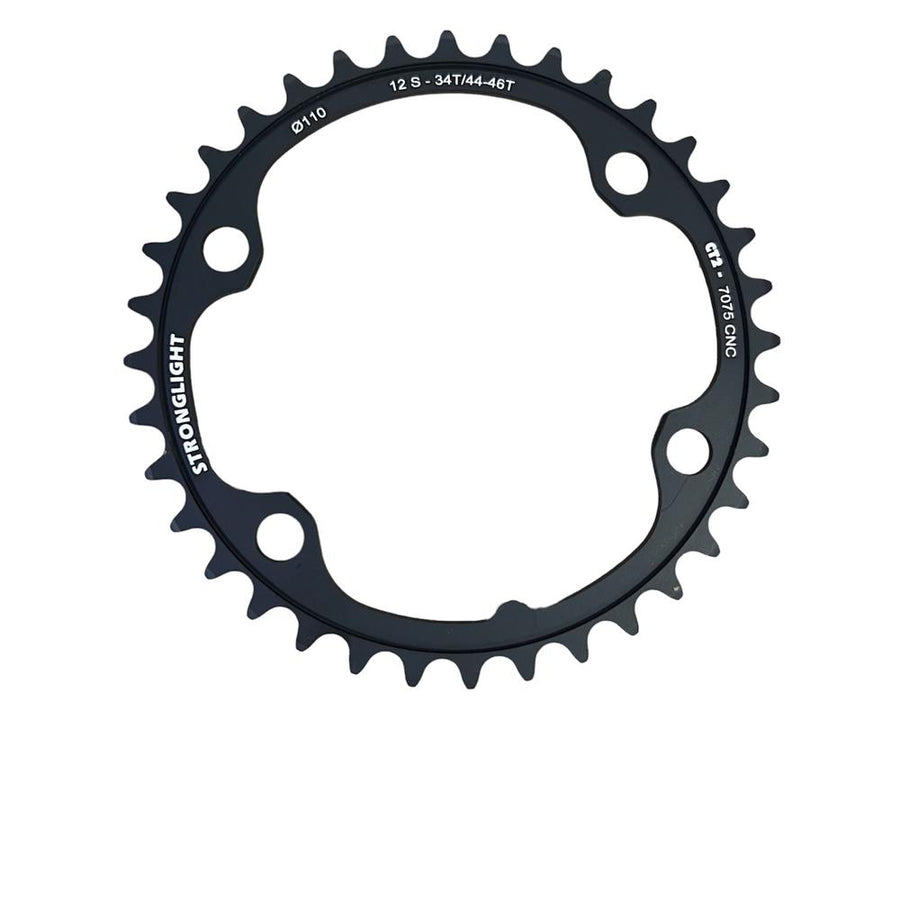 Stronglight Kettenblatt 34 Zähne Ø110mm für Shimano FC-R8100/7100 12-fach Schwarz