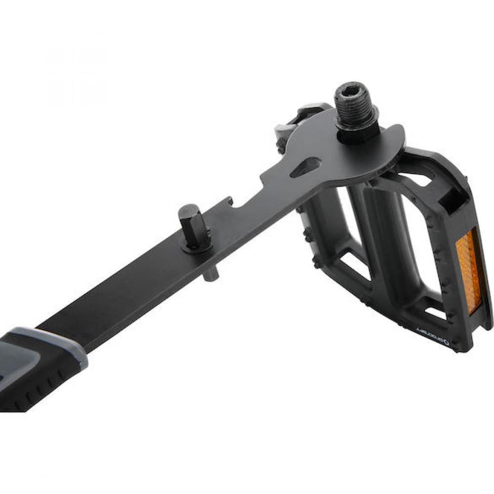 Procraft Werkzeug Pedalschlüssel Advanced 4 in 1 Schwarz - vielseitiger Pedal-Montageschlüssel