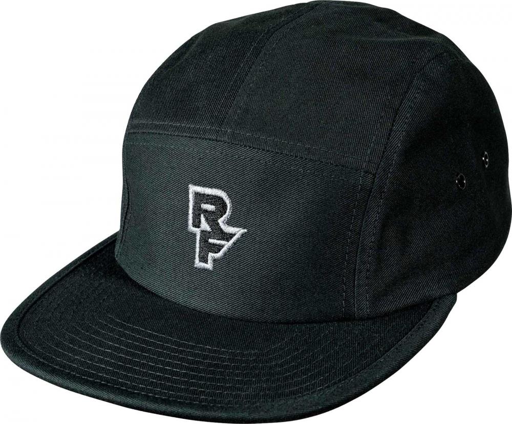 Race Face Logo 5 Panel Cap, black, one size - stylische Bike-Cap für A