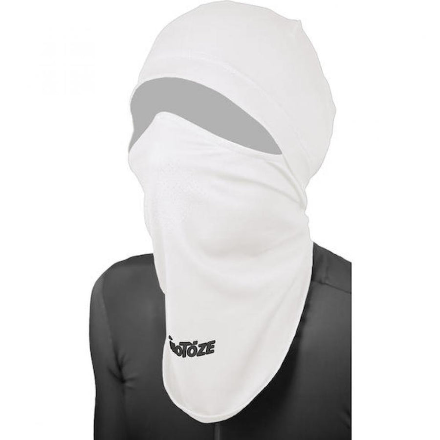 VeloToze Sturmhaube Balaclava weiß One Size Weiß - optimaler Kälteschutz für Raßahrer