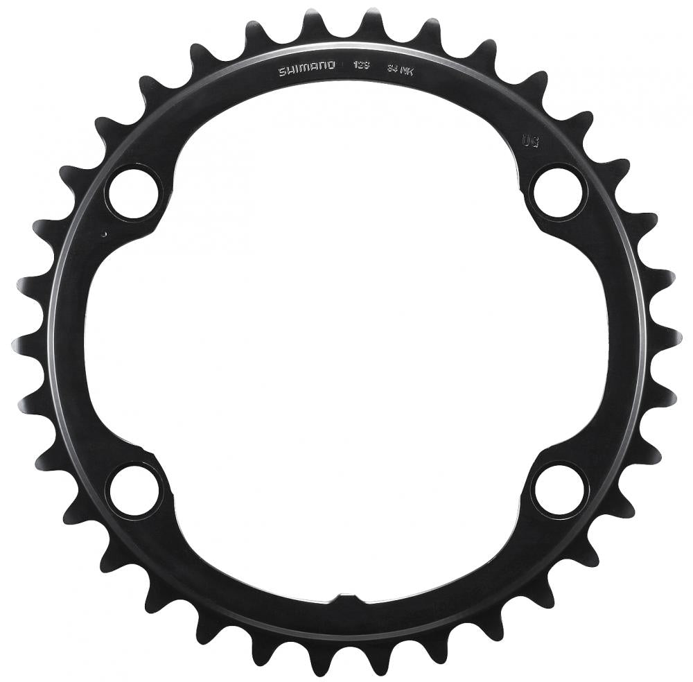 SHIMANO Kettenblatt FC-RS520 34T NK - effizientes Kompakt-Kettenblatt für moderne Rennräder