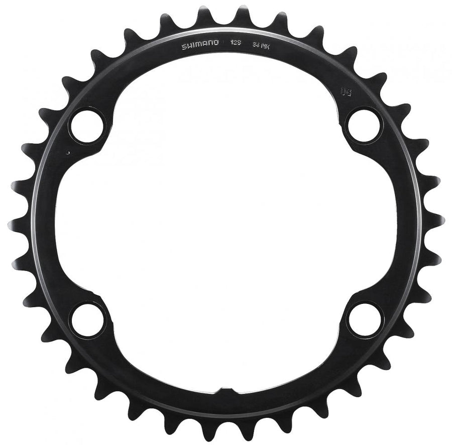 SHIMANO Kettenblatt FC-RS520 34T NK - effizientes Kompakt-Kettenblatt für moderne Rennräder