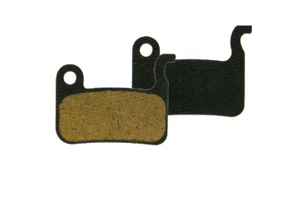NG Sports Semi-Metall Scheibenbremsbeläge für Shimano XTR XT Saint. Zwei schwarze Bremsbeläge mit Reibmaterial.